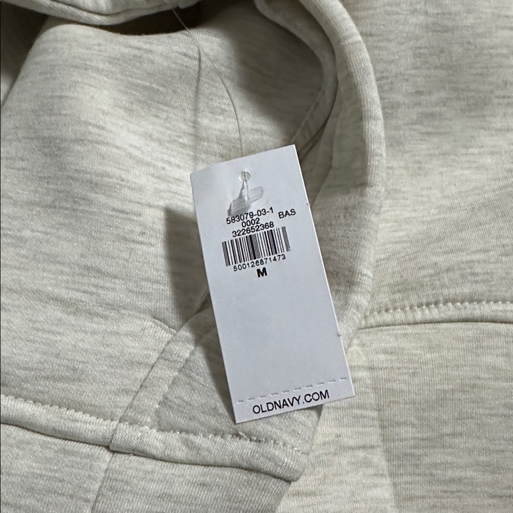 Old Navy Active Bounce Fleece Heathered Quarter Zip Pullover Sweatshirt Medium - Picture 4 of 4